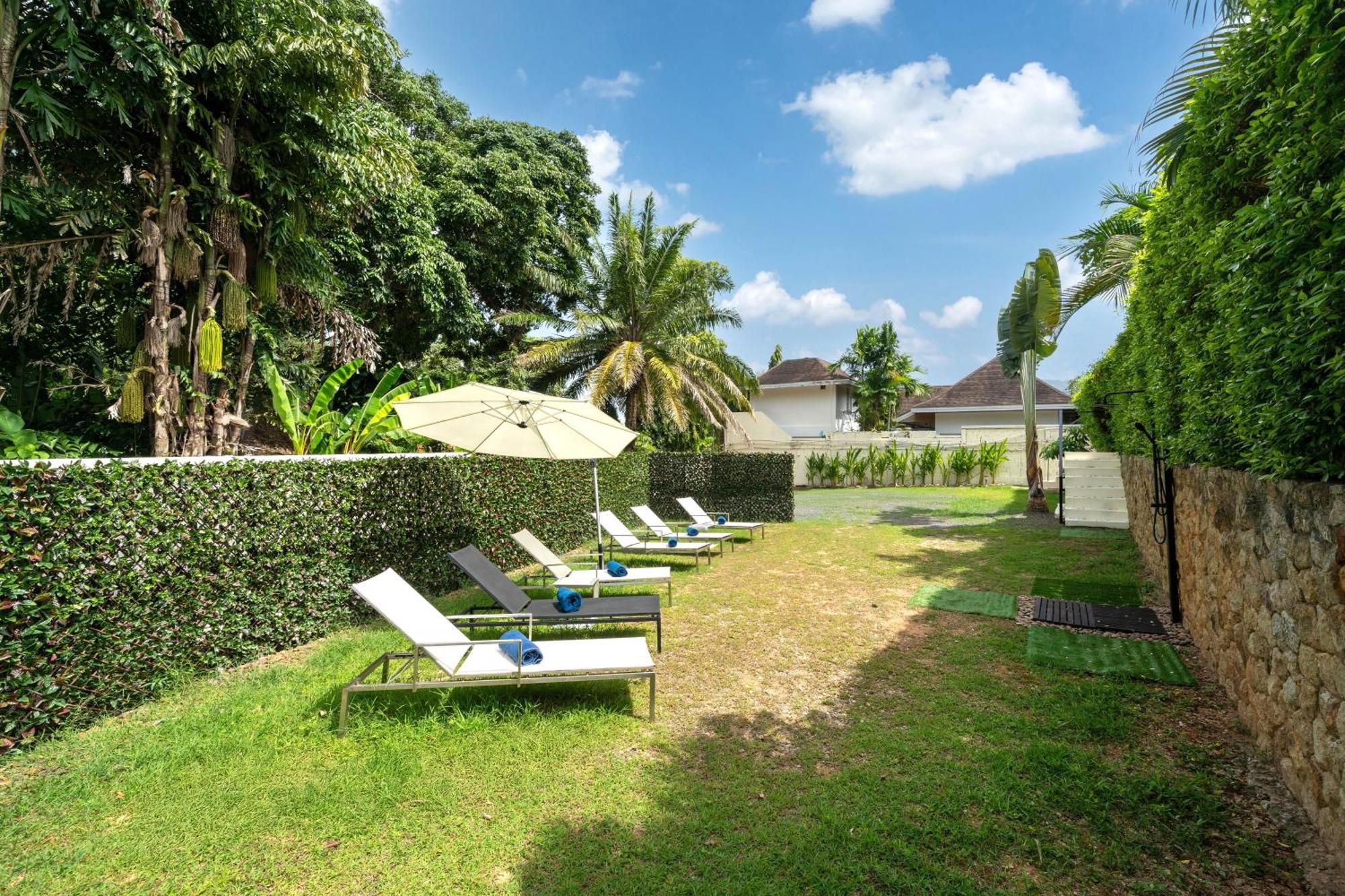 Oxavia Garden Oasis In Nai Harn - Your Private Tropical Garden With 3 Cabins And Jacuzzi Rawai Kültér fotó